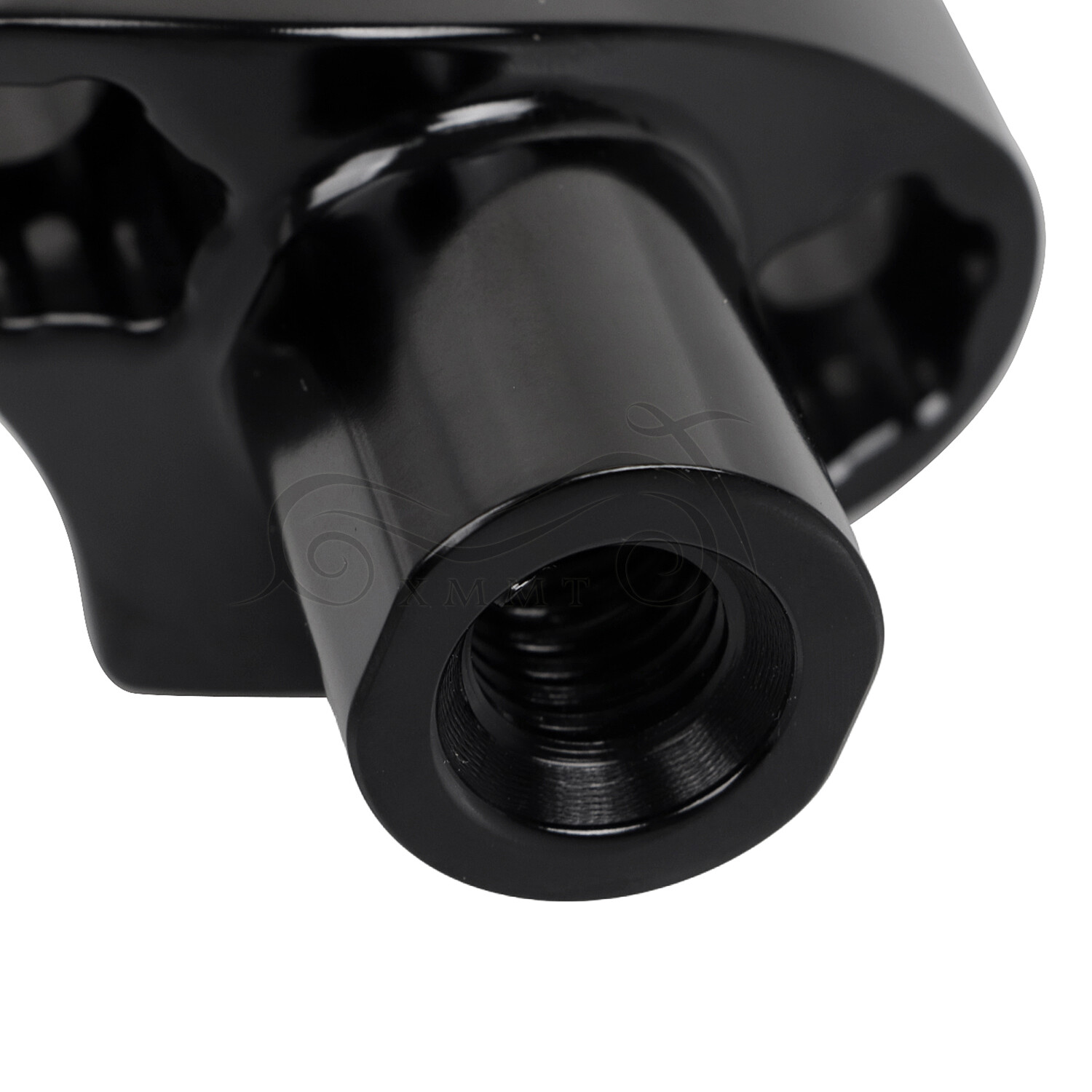 Black 1" Handlebar 2” Risers For Harley Dyna Street Bob Softail Sportster XL 883