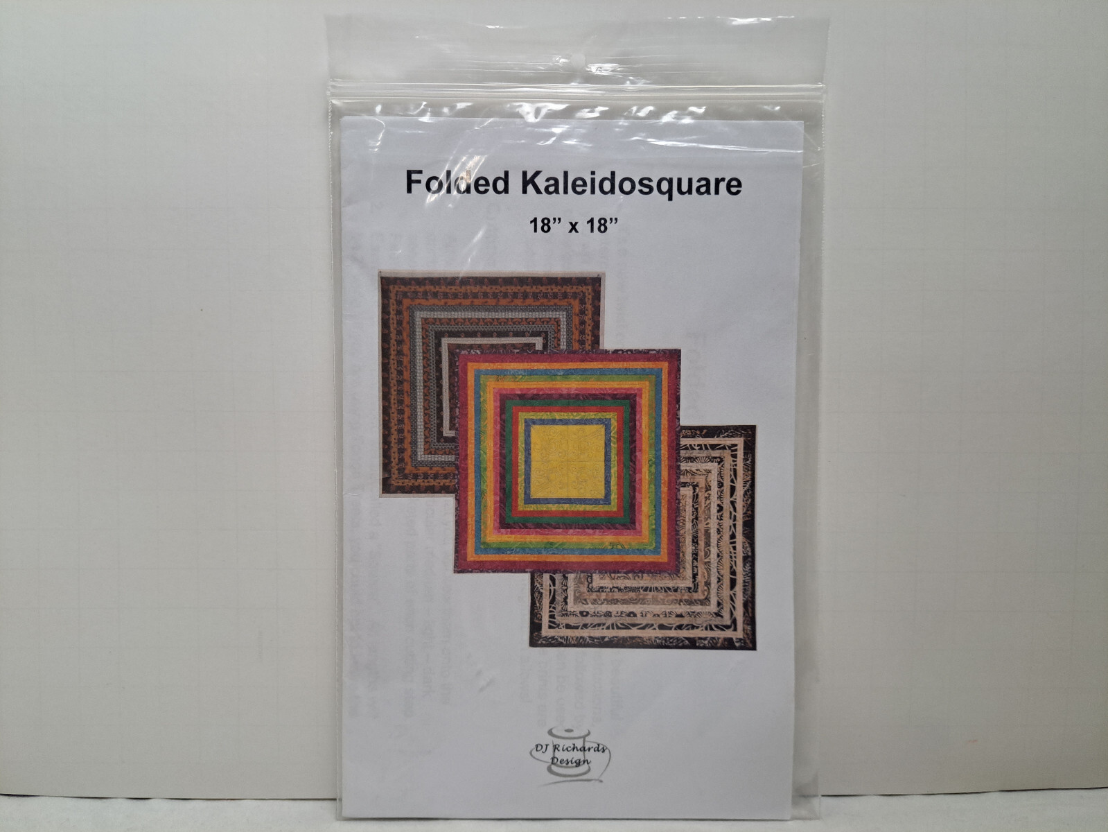 DJ Richards Design Pattern - Folded Kaleidosquare (18" x 18")