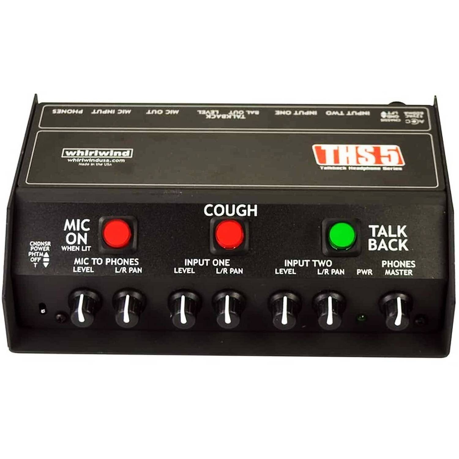 Whirlwind THS 5 Talkback Podcast Headphone Box Broadcast Announcer Interface
