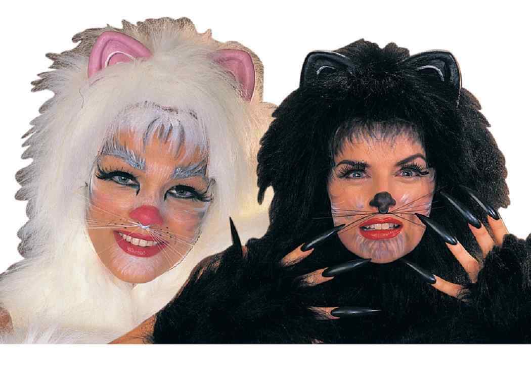 Animal Whiskers Cat Bunny Nose Fancy Dress Halloween Costume Accessory 2 COLORS