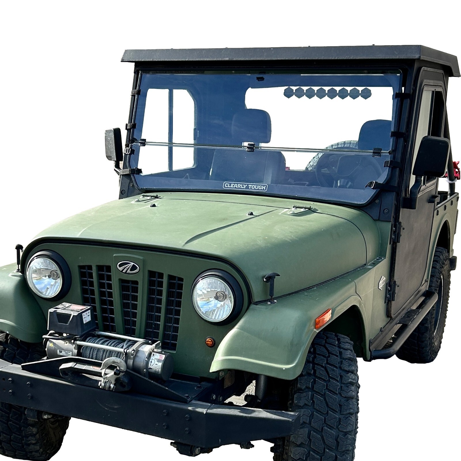 Mahindra Roxor Full Folding Windshield by Clearly Tough - Lexan MR10