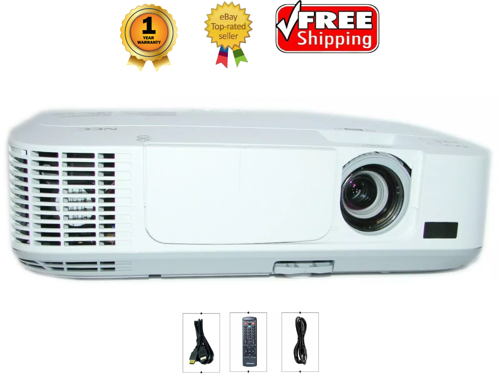 Refurbished NEC NP-M300X 3LCD Projector Home Theater Gaming 1080p HDMI w/Bundle