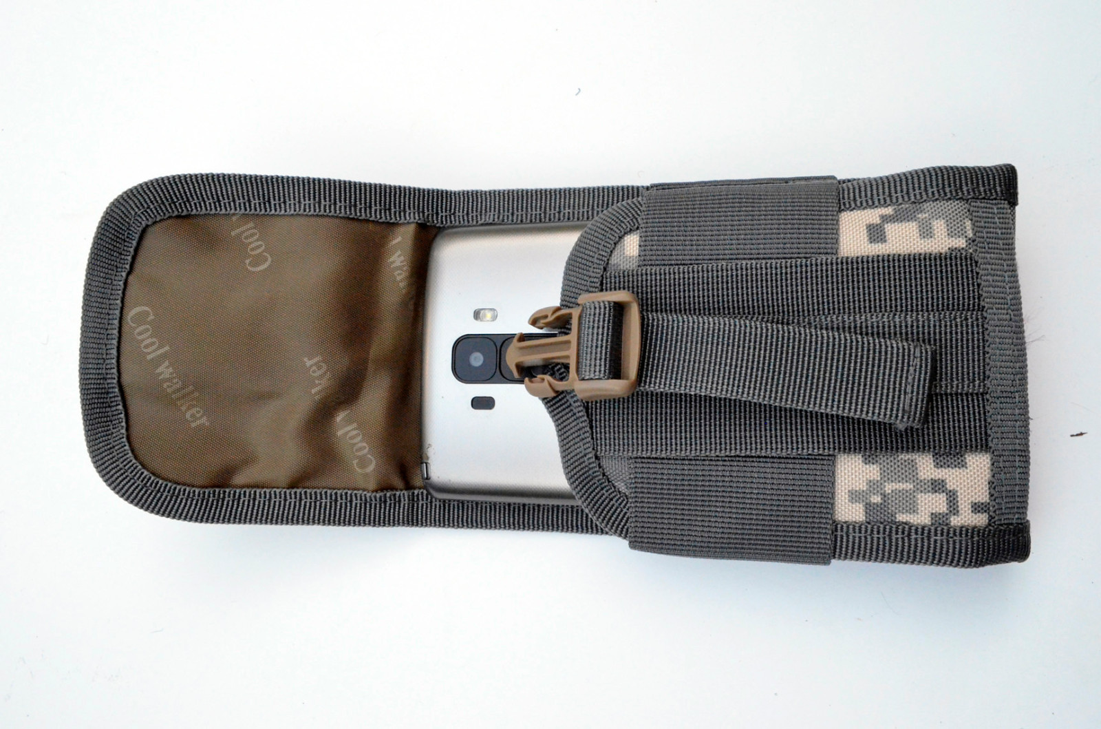 MOLLE Phone Case Carrier Pouch Add-on for Utility Bag Back pack (ACU Digital )