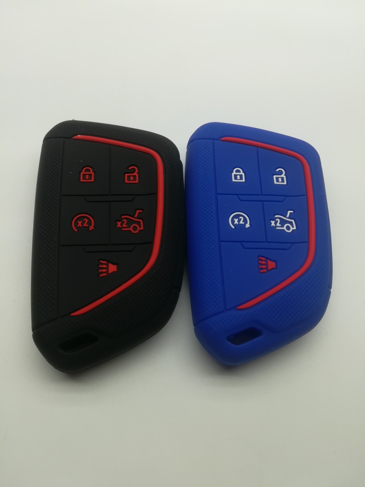 2*Silicone Key Cover for 2020 2021 2022 2023 2024 2025 Cadillac CT4 Cadillac CT5