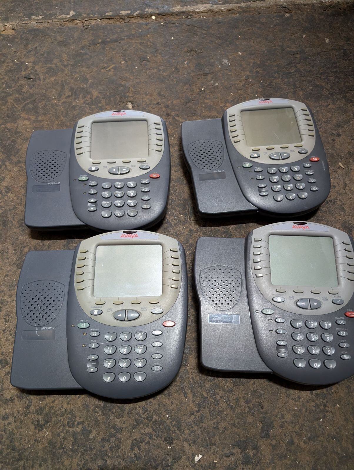 Lot of 4 Avaya 4622SW IP Phones