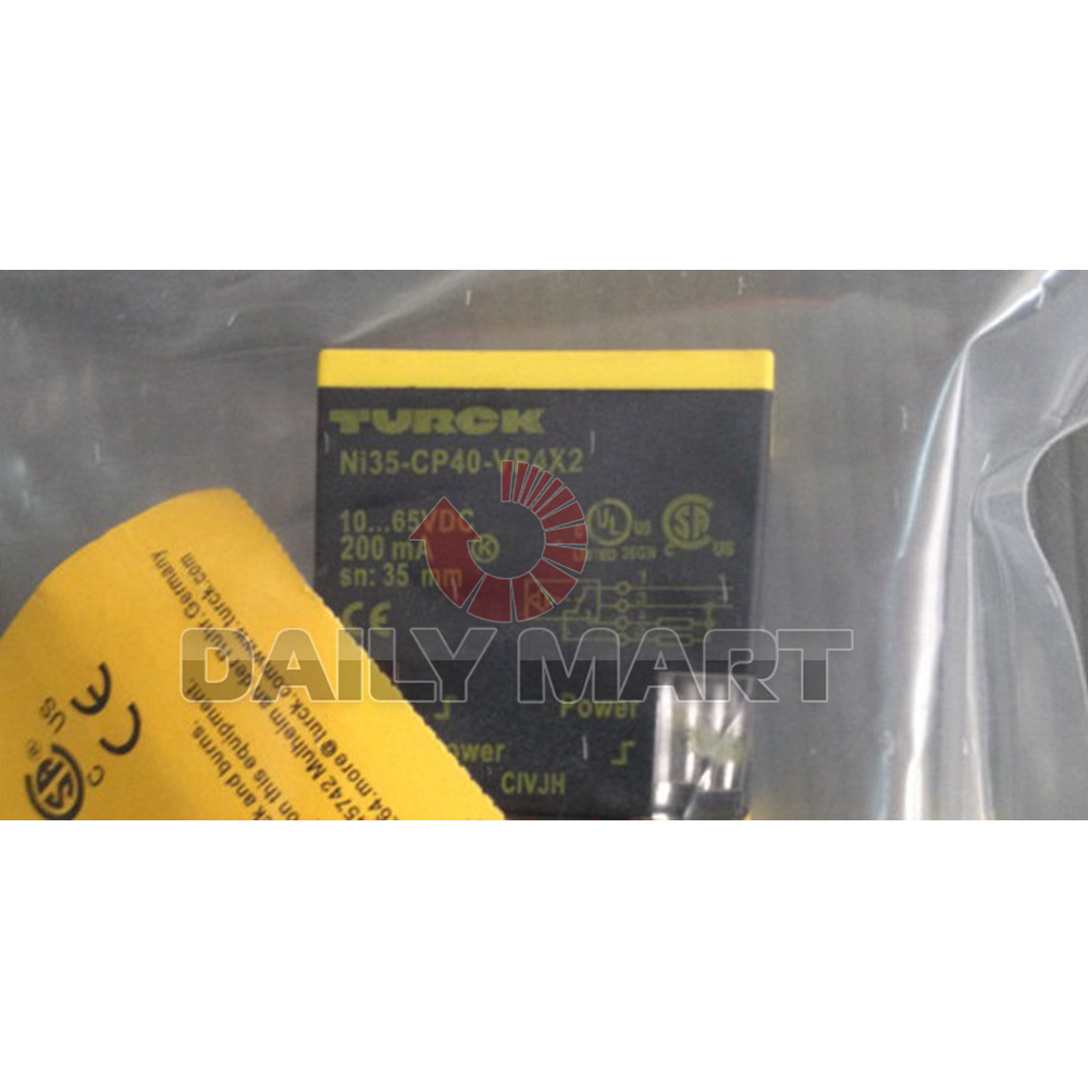 TURCK NI35-CP40-VP4X2 Nonembeddable Rectangular Inductive Proximity Sensor IP67