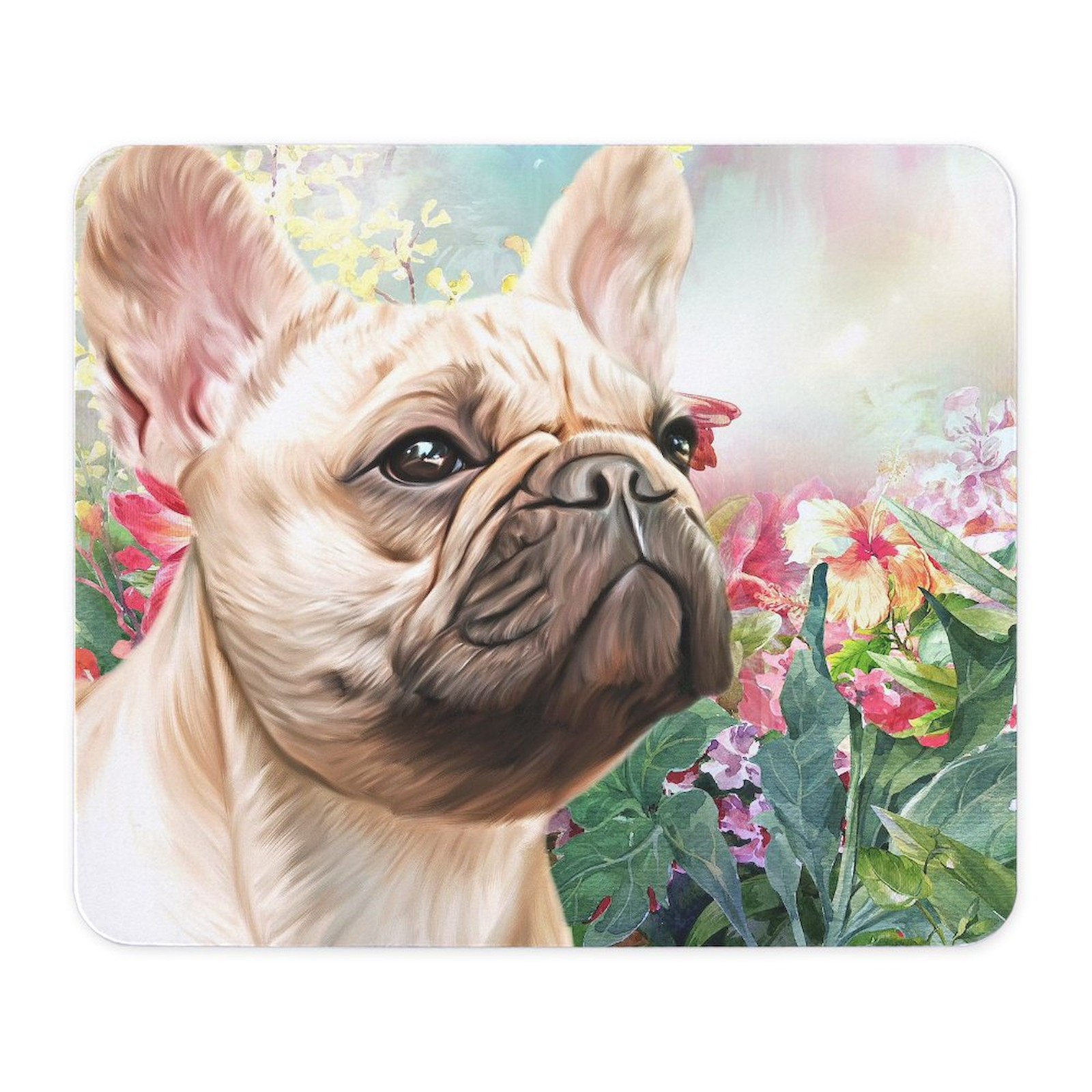 CafePress French Bulldog Painting Mousepad  (1810067650)