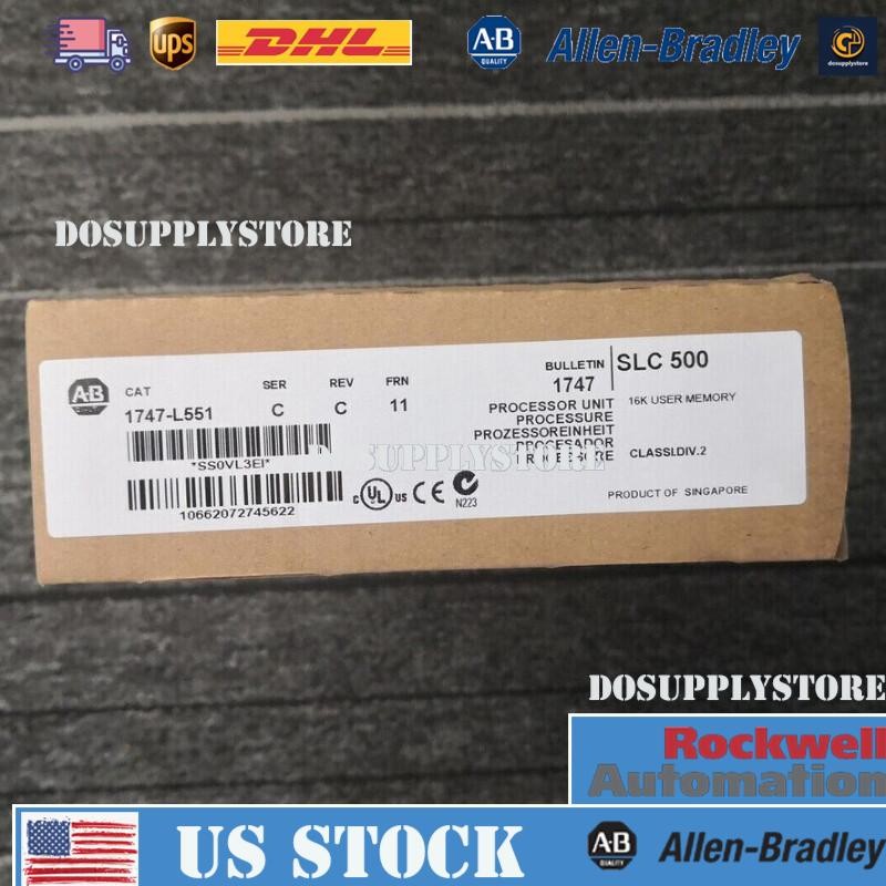 New Factory Sealed AB 1747-L551 / C SLC 500 5/05 CPU Processor Unit 1747-L551