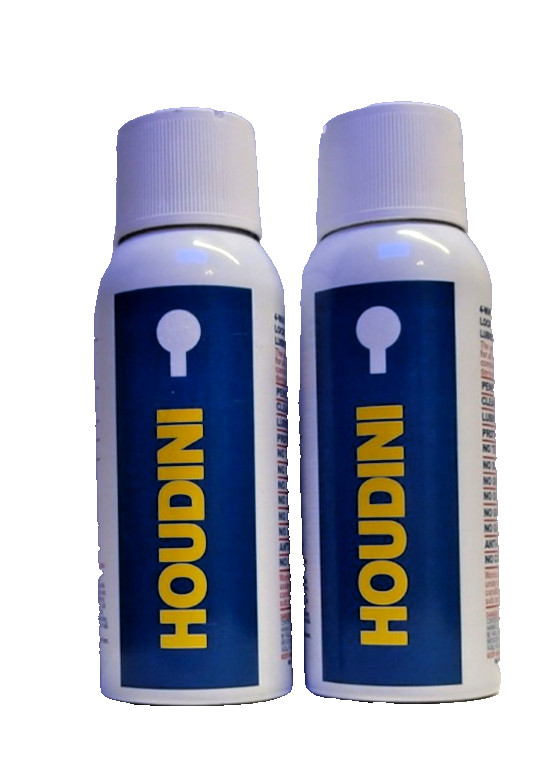 Protexall Houdini 4 Way Lock Lube 2.5 Ounce  ( 2 CANS) missing straw NEW
