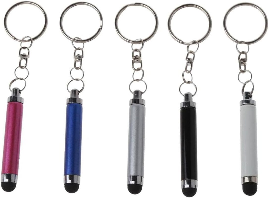 Mini Stylus Pen with Keyring - 5 Pcs Stylus Pens for Touch Screens