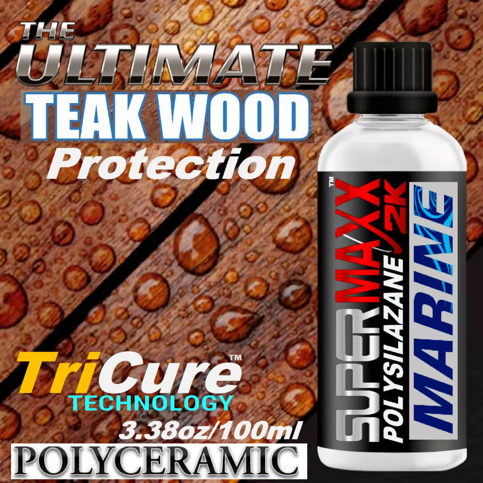 MARINE GRADE TEAK WOOD CERAMIC COATING UV SALT STAIN PROFESSIONAL PROTECTION