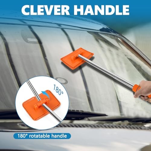 Car Windshield Cleaning Tool, Car Windshield Window Cleaner, Auto Glass Orange