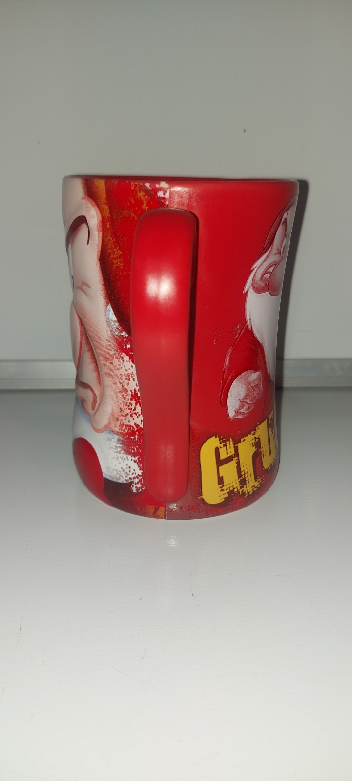 Disney Store Grumpy Mug Snow White Seven Dwarfs Red Character Mug