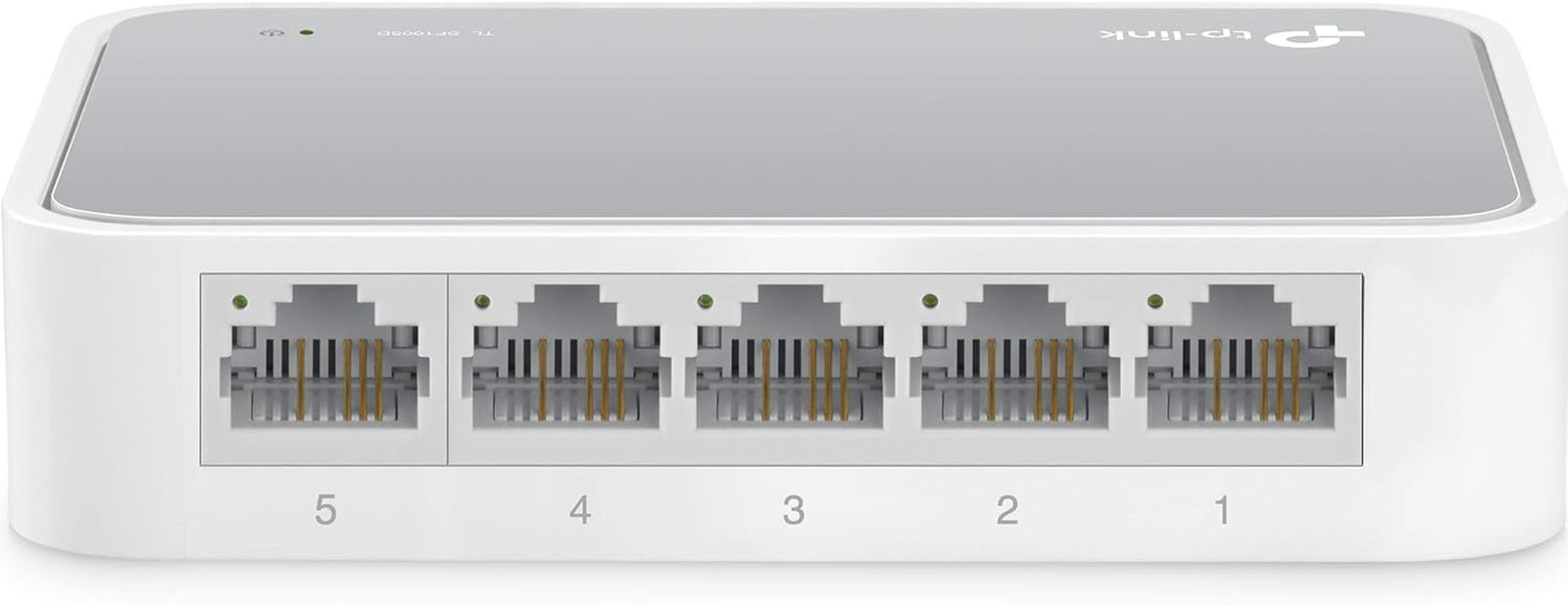 5 Port 10/100 Mbps Fast Ethernet Switch | Desktop Ethernet Splitter | Ethernet H