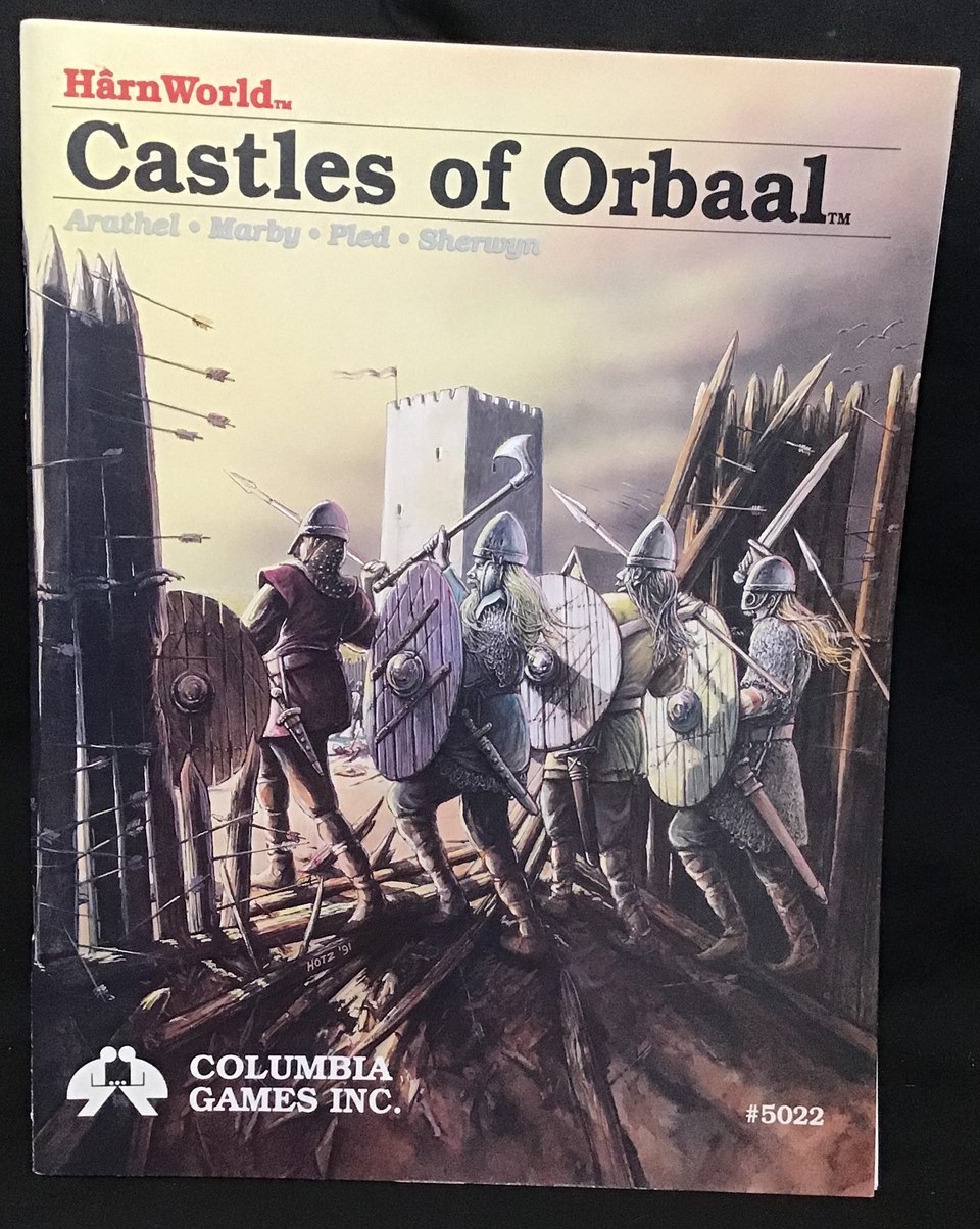Castles of Orbaal ~ Columbia Games 5022 ~ 1992 ~ with map ~ VGC ~ OEJ