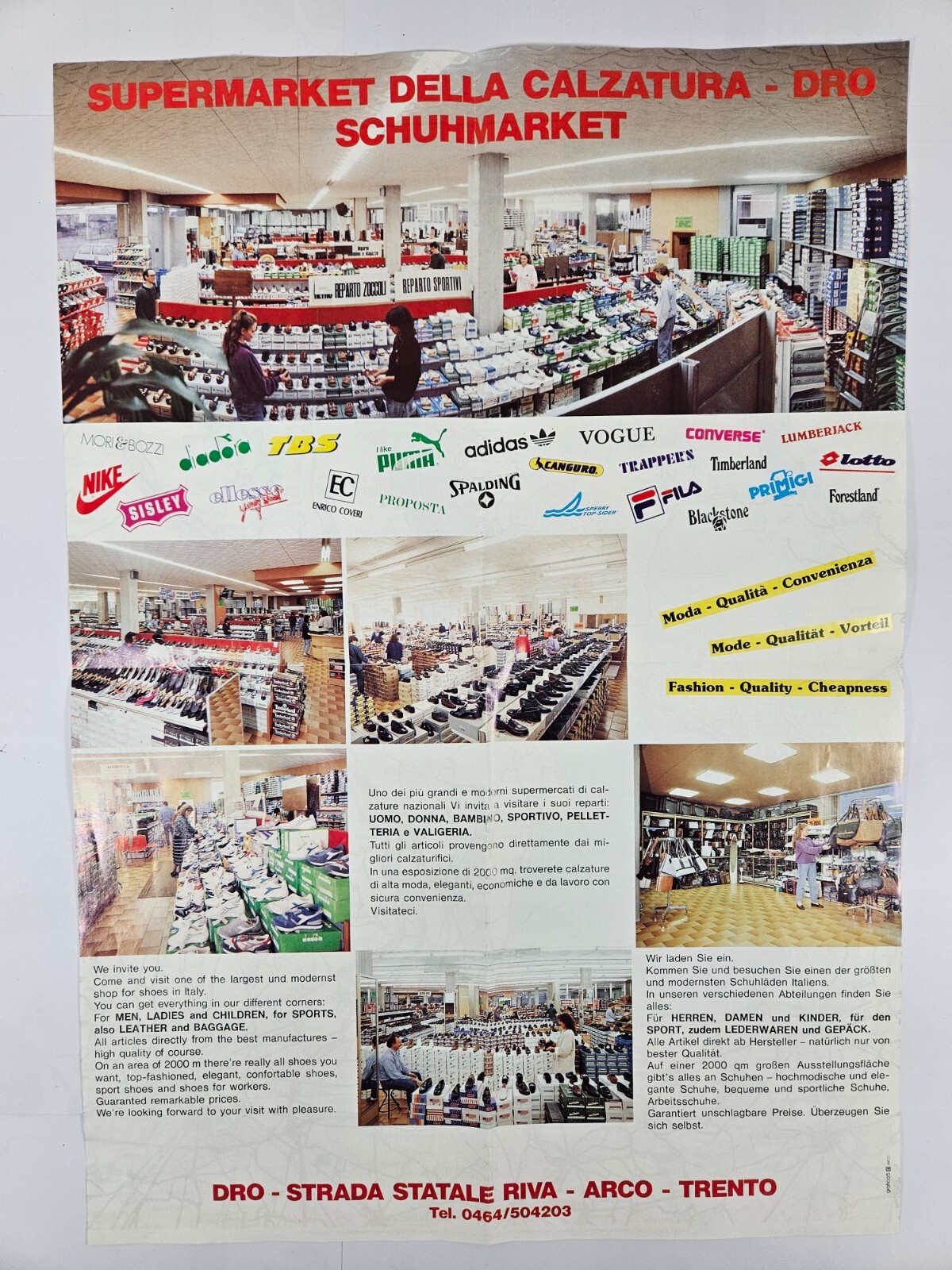 MARKET DELLA CALZATURA - DRO SCHUHMARKET FLYER 1984