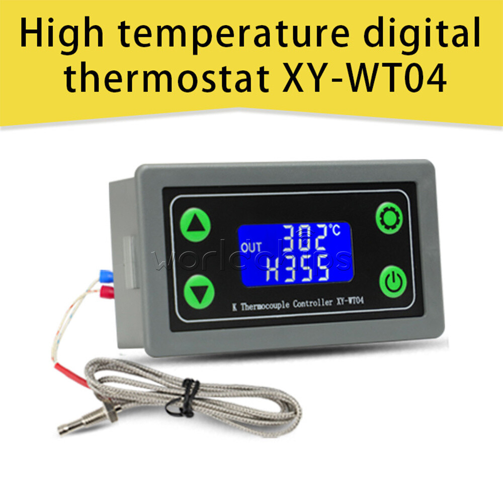WIFI Remote Digital Temperature Controller K-type thermocouple -99~999℃ XY-WT04