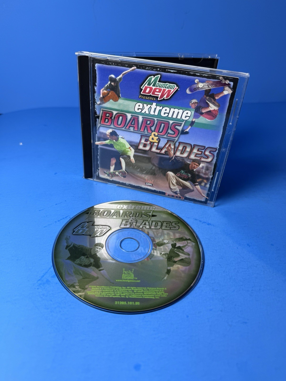 Vintage Mountain Dew Presents Extreme Boards And Blades 1999 Head Games PC
