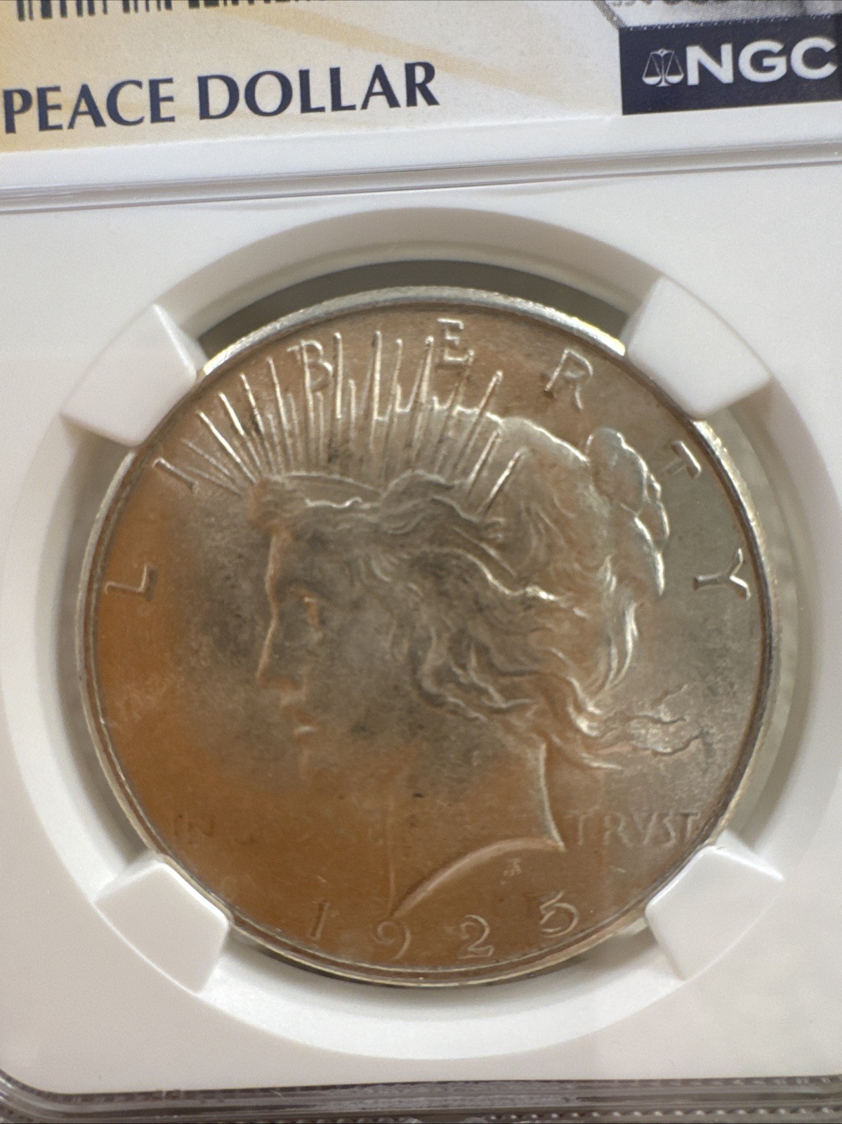 1925 Silver Peace Dollar Brilliant Uncirculated NGC Certified