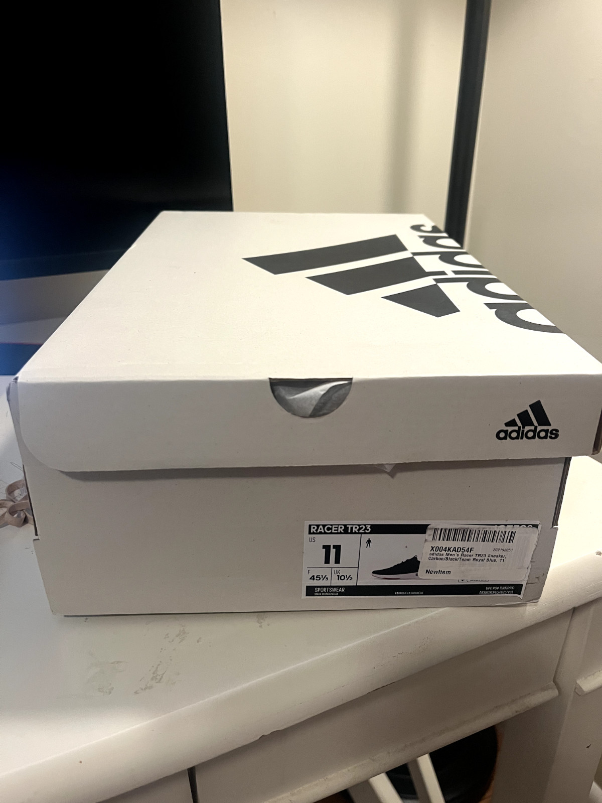 Size 11 - Adidas Racer TR23 Carbon Royal Red
