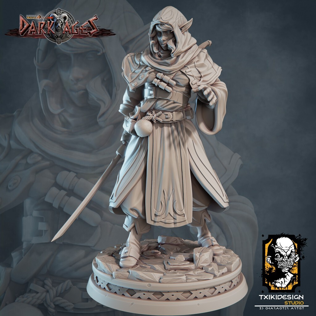 Dungeons and Dragons - Playable Character - Male Elf Liriel - Tracker, Ranger