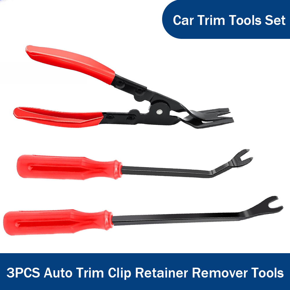 3PCS Set Auto Trim Clip Remover Tool Removal Pliers Fastener Door Panel Retainer