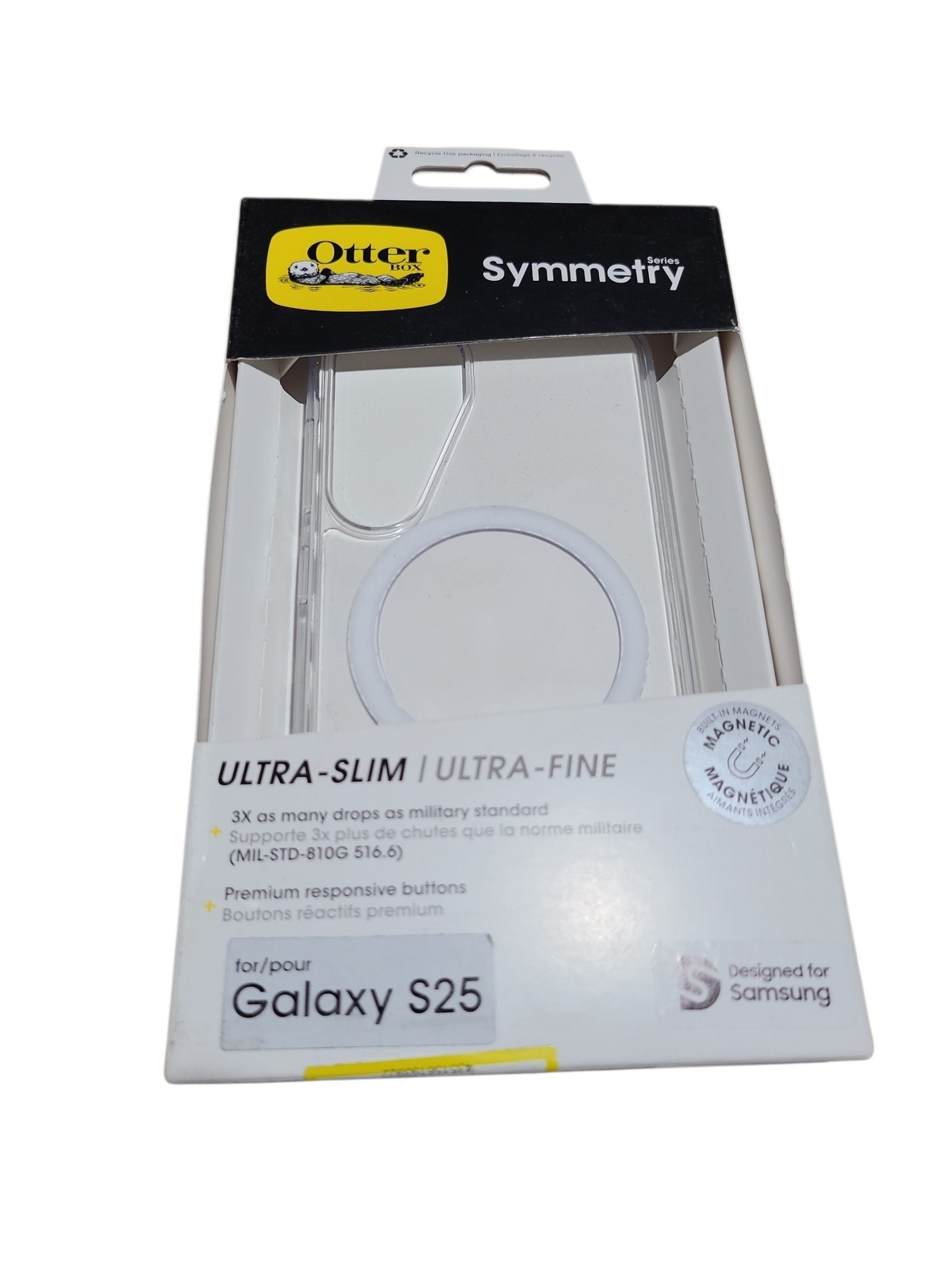 OtterBox Samsung Galaxy S25 Symmetry Series Case with Magnets - Clear