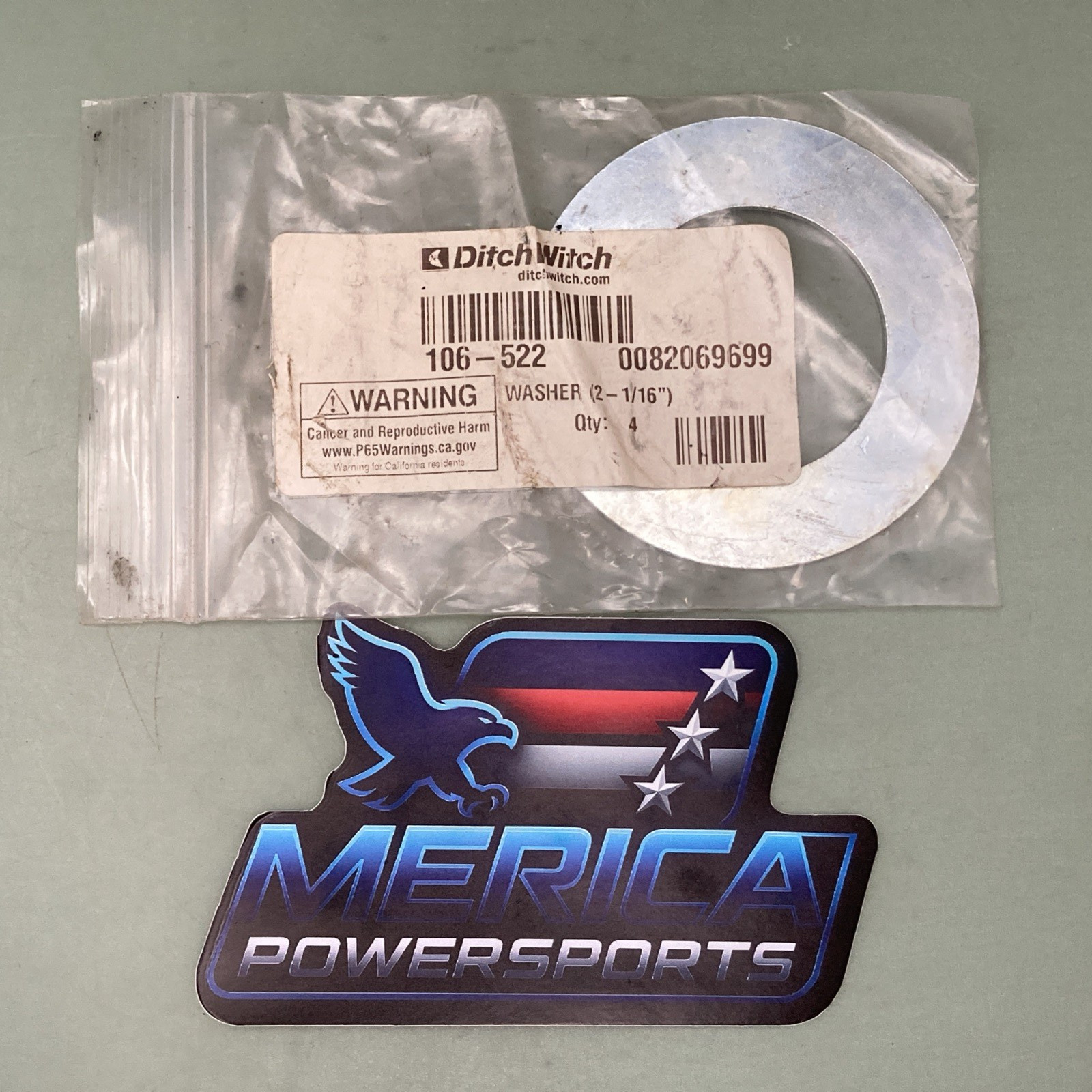New Ditch Witch 106-522 Washer