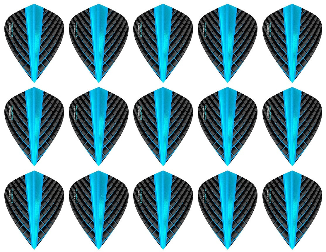 5 Sets Harrows Quantum Kite Dart Flights – Ships w/ Tracking - Aqua