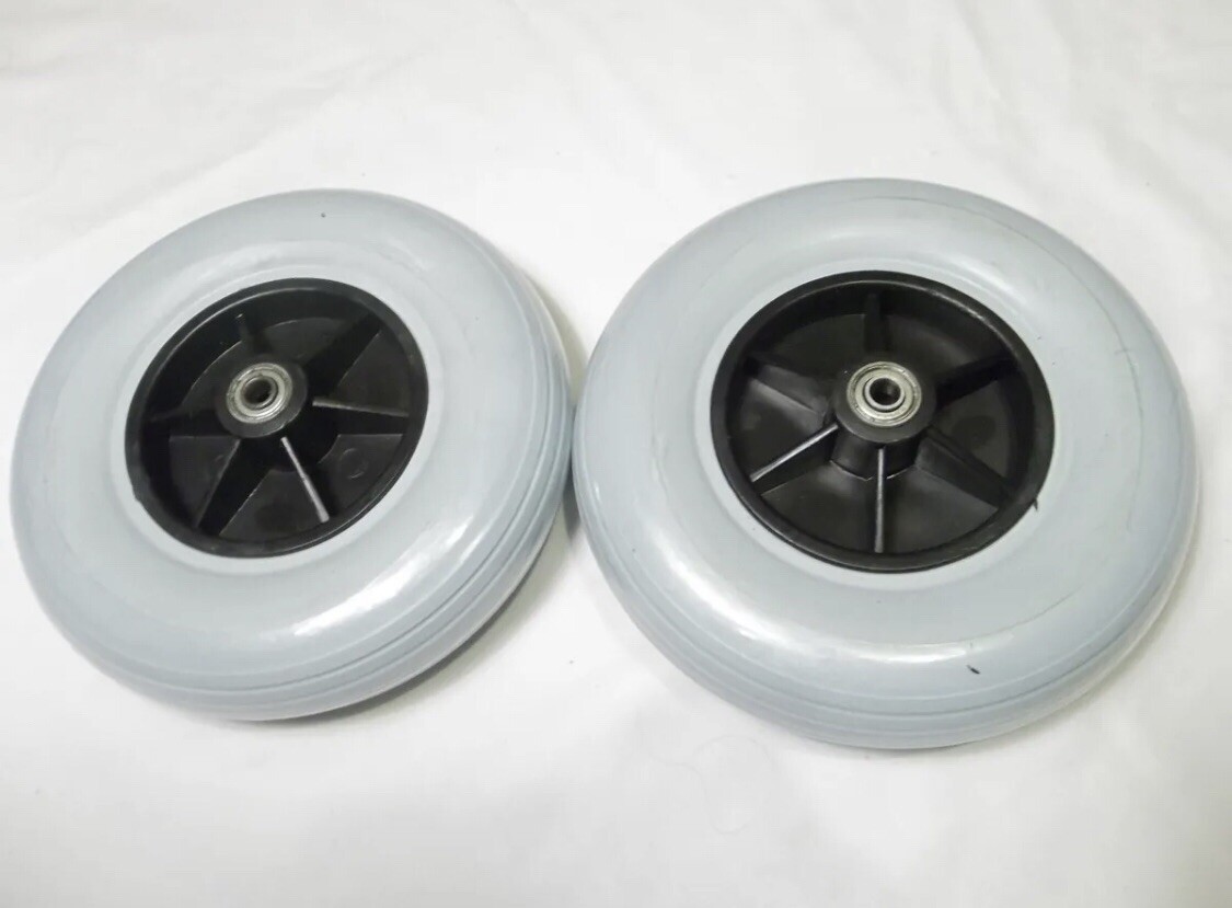 Fold Up Folding Foldable Power Wheelchair Caster Wheels 200x50 8x2 Tires Casters