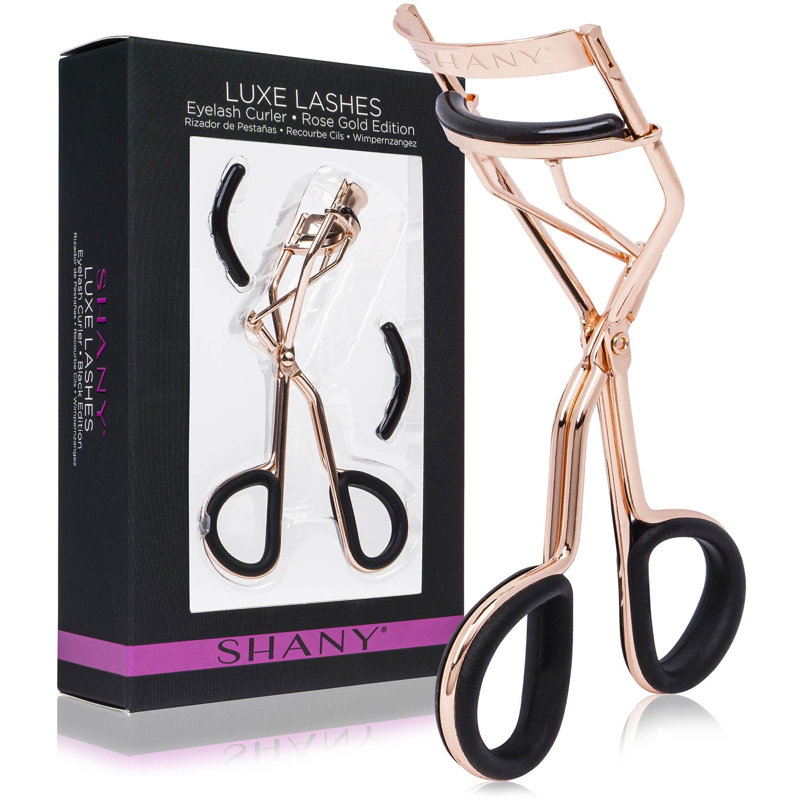 SHANY Luxe Lashes Eyelash Curler with Two Refill Pads