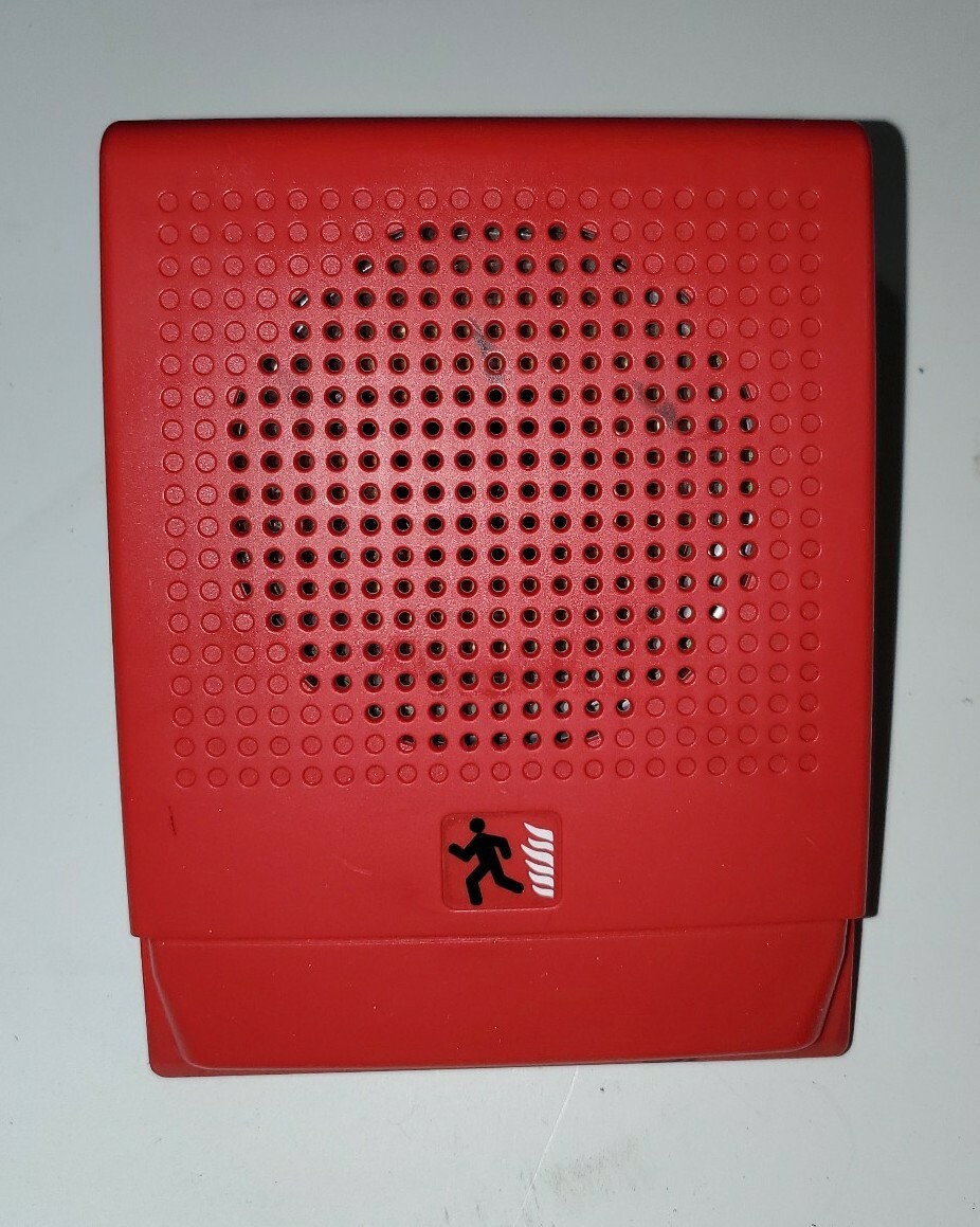 (NEW) EDWARDS EST G4RF-S2 RED SPEAKER 25V MULTI-TAP WITH FIRE MARKINGS