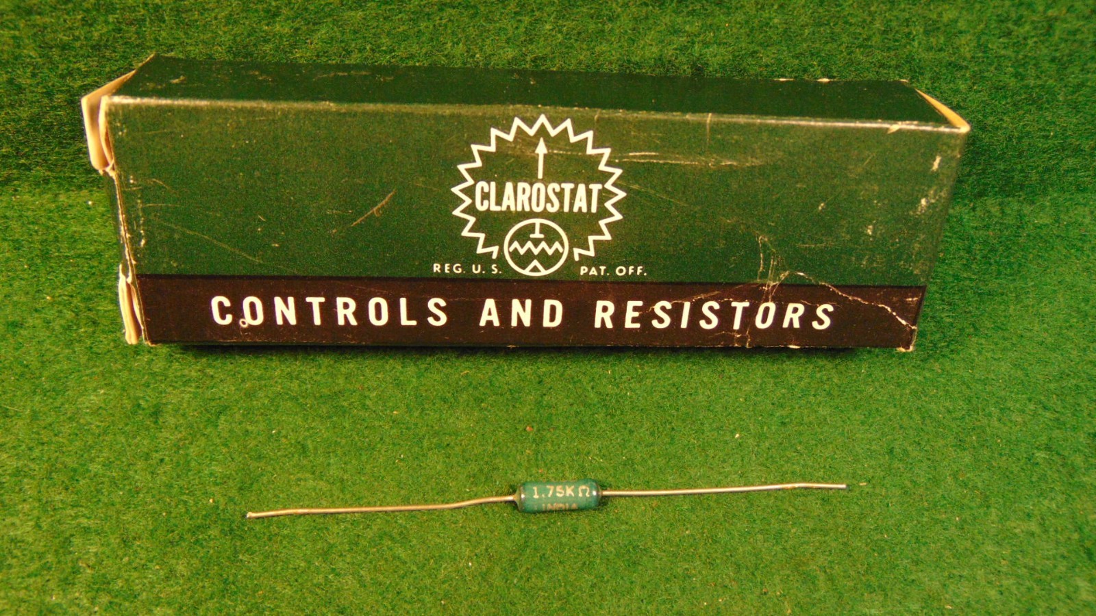 CLARO 1.75k OHM 3 WATT CERAMIC WIREWOUND POWER RESISTOR NOS