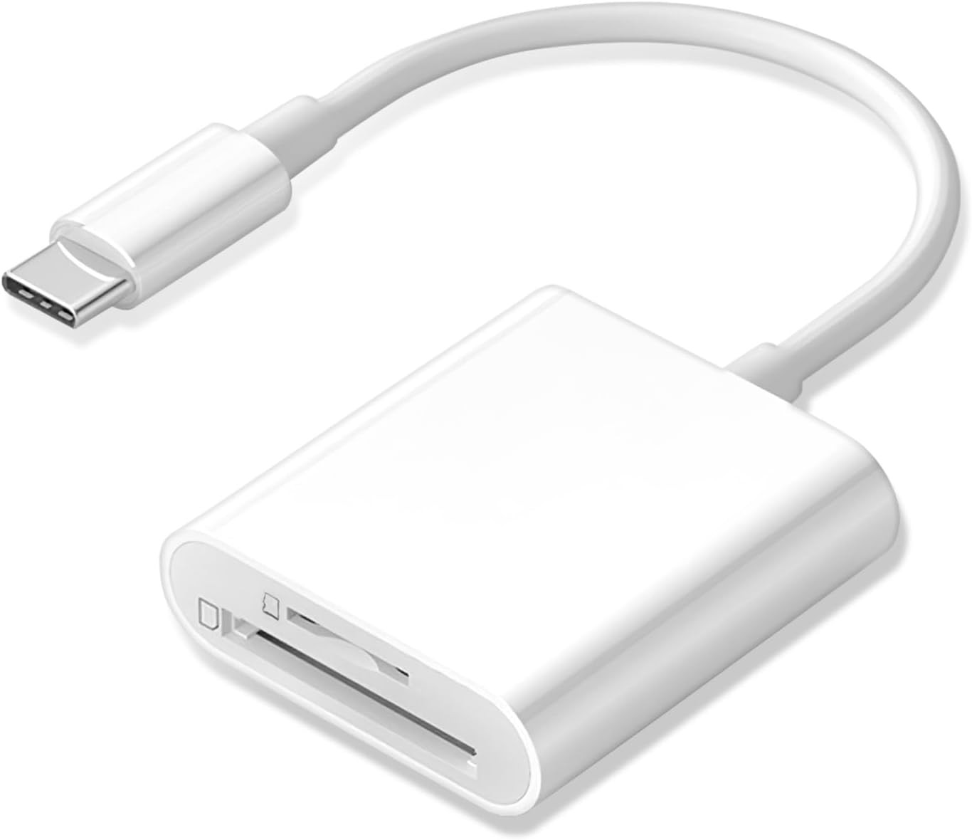 USB C SD Card Reader for iPhone 15 16 17/iPad Pro/MacBook, USB-C Type-C 1