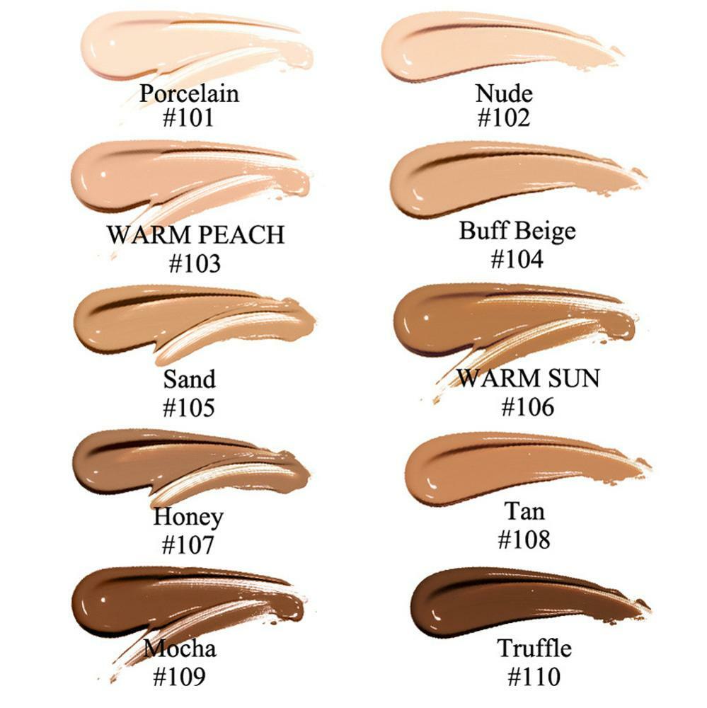 2 Pack Phoera Foundation Makeup Full Coverage Liquid Base Long Lasting Shade