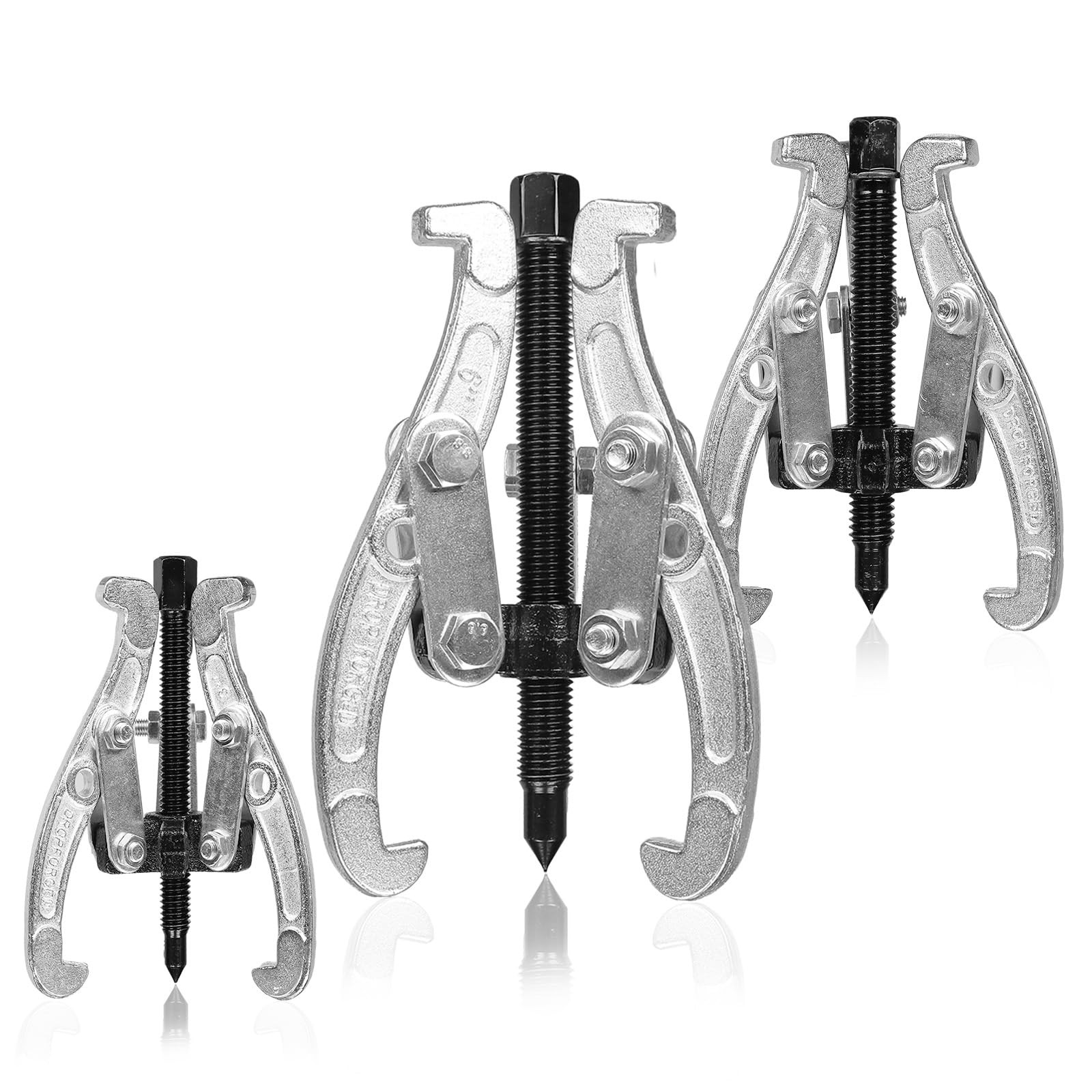 3 Piece Reversible Jaw Gear Extractor Removal Tool Fits 3 4 6 Inch