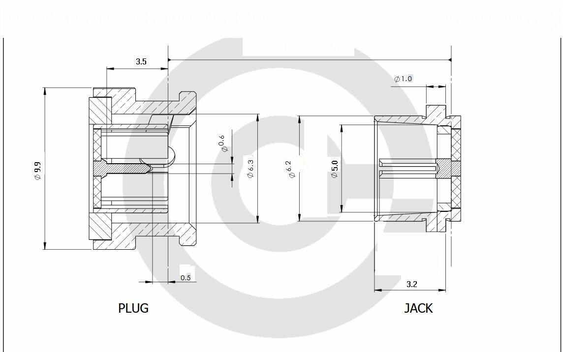 1pce mini BNC Q6 female nut bulkhead handle deck clip RF connector