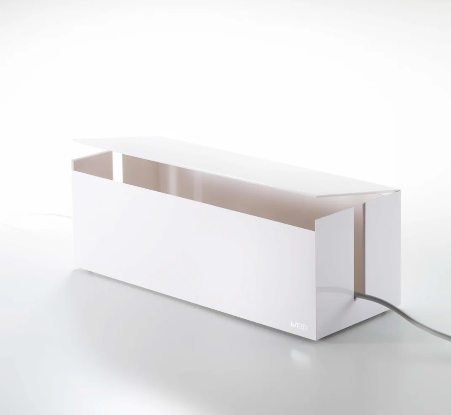 Yamazaki Home Cable Management Box -Outlet Cord Storage Organizer Home Office