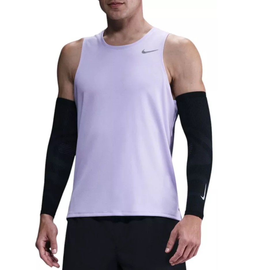 Nike Men's Dri-FIT Miler Running Tank Top Shirt Light Purple NEW $35 NEW XL