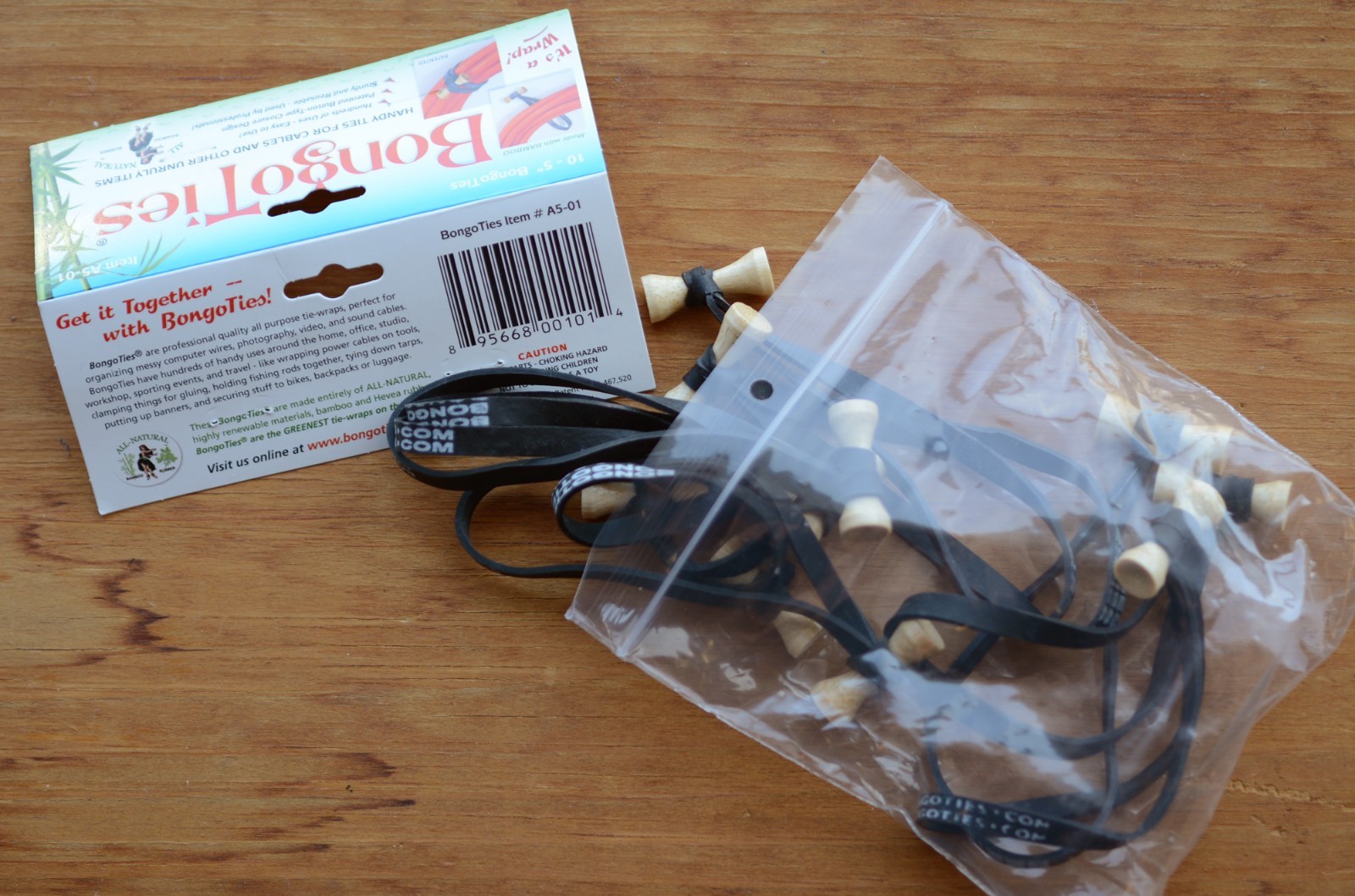 10 Packs of BongoTies® 100 Total Bongo Ties FREE USA SHIPPING #6918