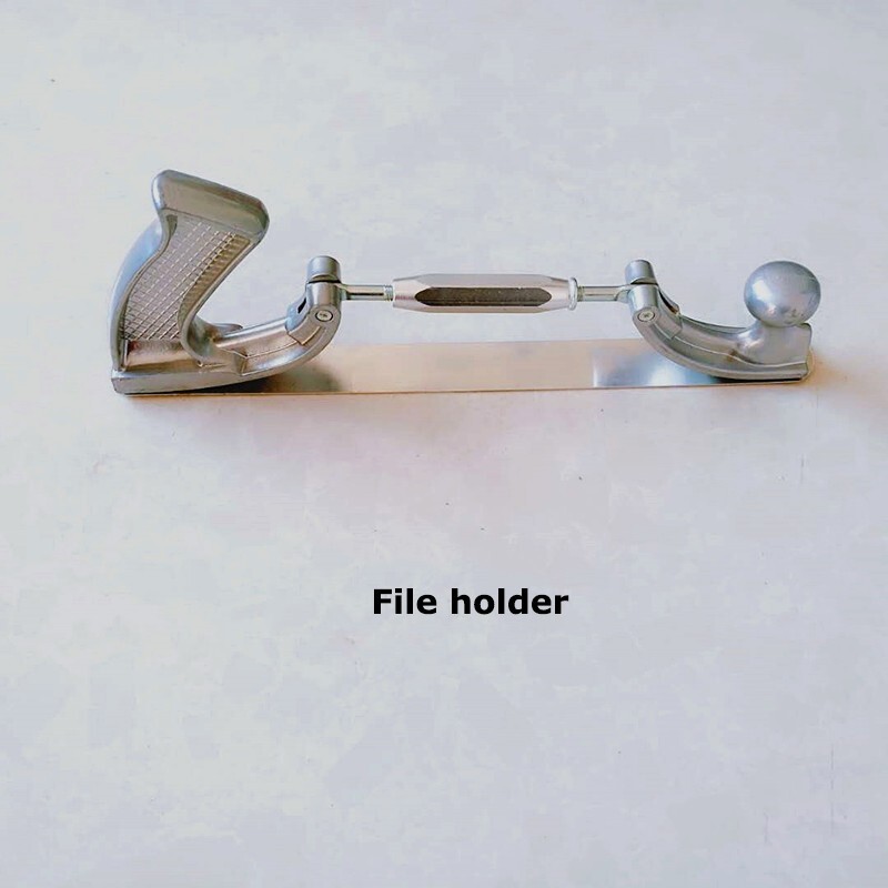 Adjustable 14" Car Bodywork Tooth File Holder with 10 Teeth Flat Body File