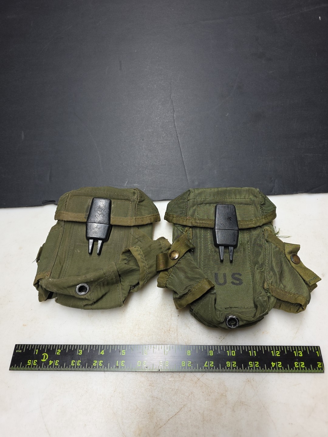 US Military Alice Magazine Ammo Pouch LC1 Green 30 Round Lot of 2 Used
