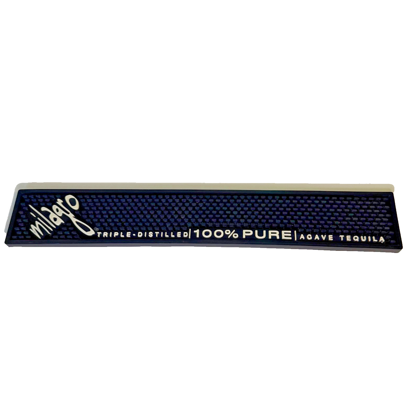 Milagro Tequila NEW Bar Spill Mat - Blue - Approx 21"x3.5"  -  Man Cave