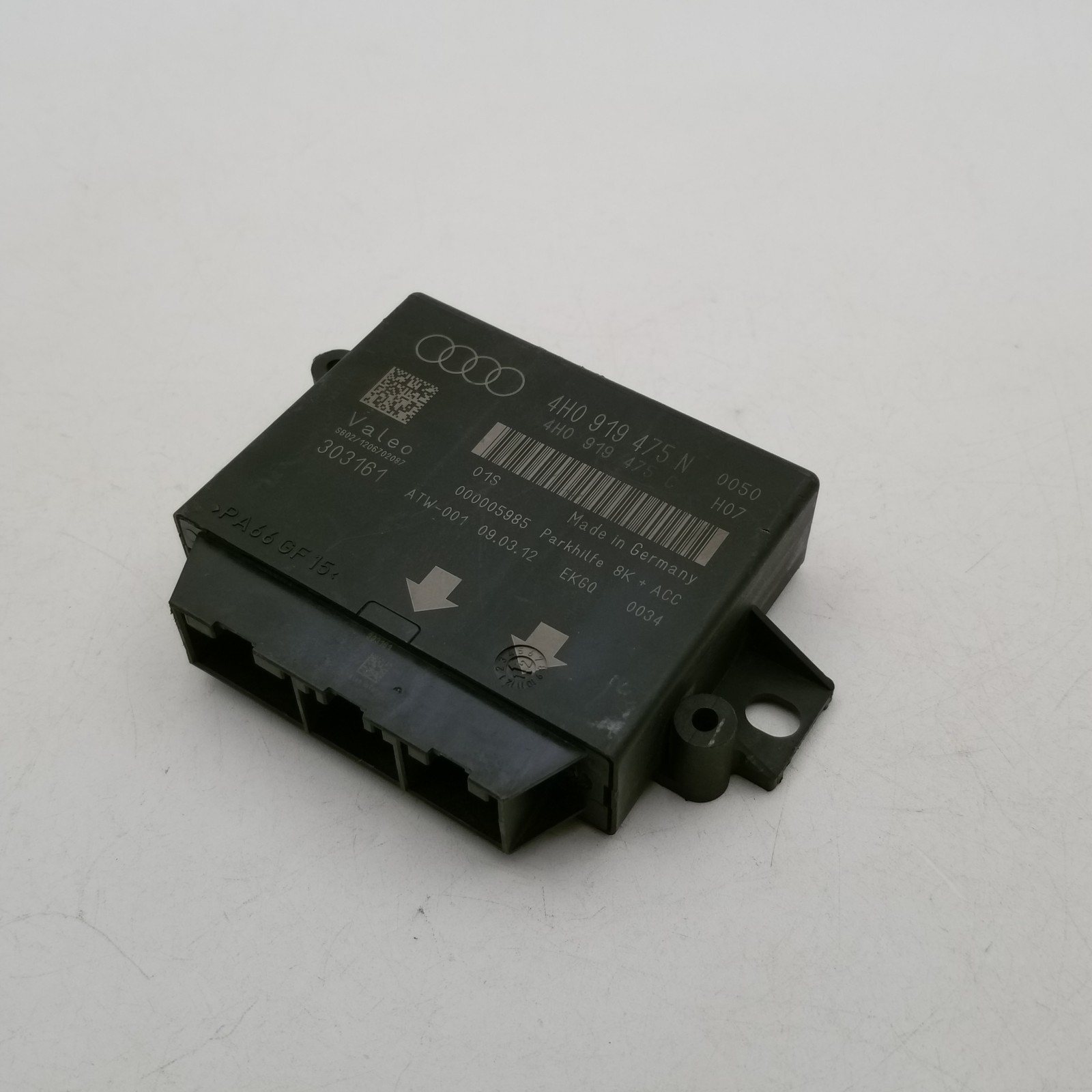 2012 2013 AUDI A6 Parking Assist Aid Control Module OEM 4H0919475N