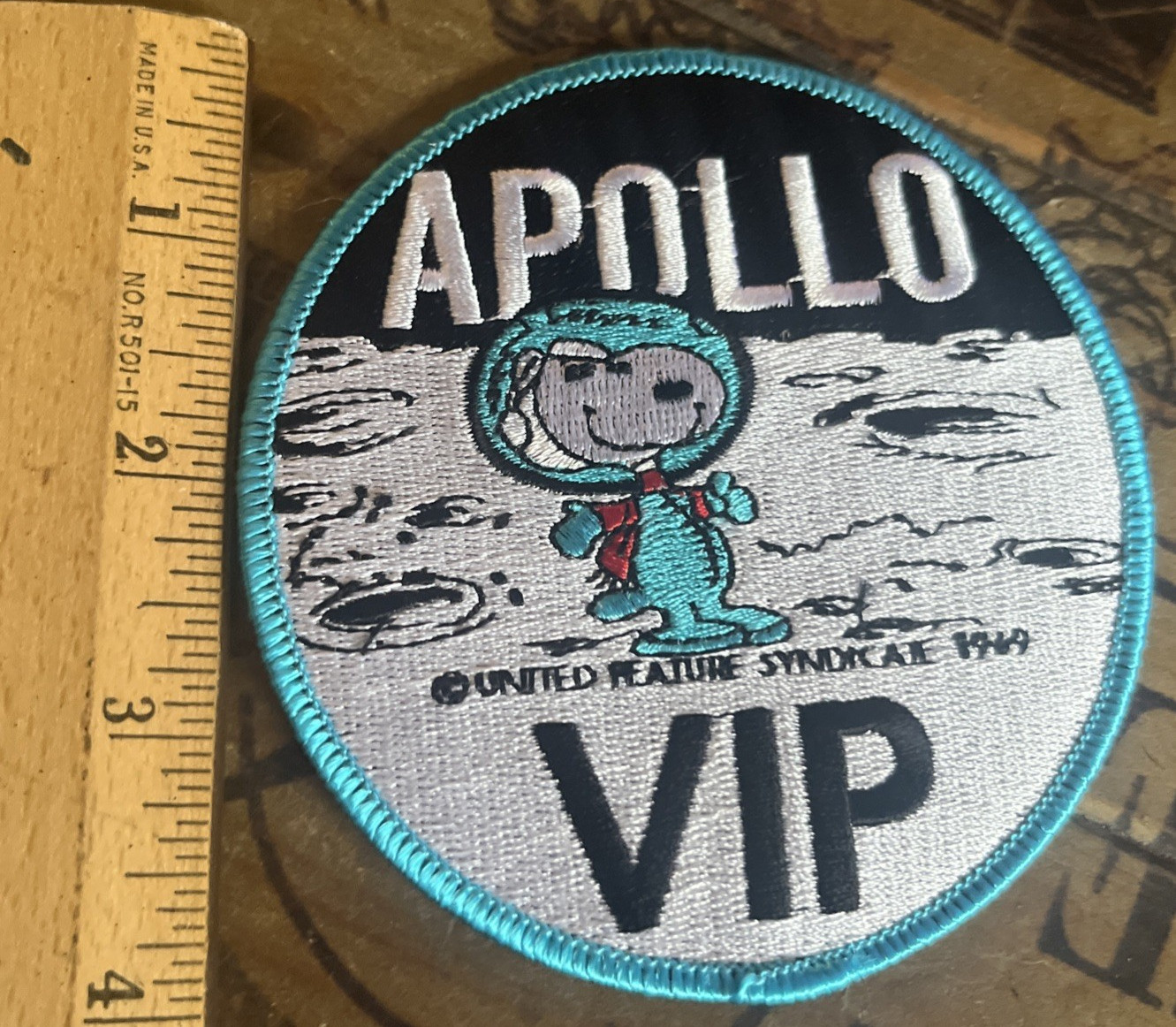 SNOOPY APOLLO VIP ORIGINAL NASA PATCH 4"