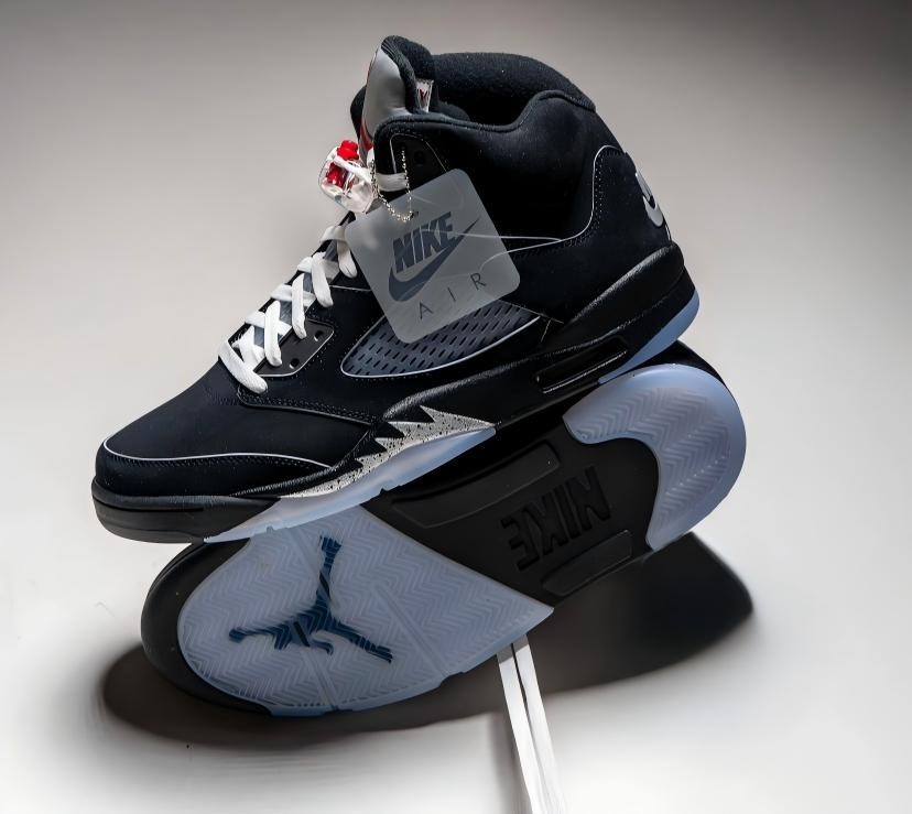 Air Jordan 5 Retro OG Black Metallic Reimagined Men's High Top Basketball Shoes