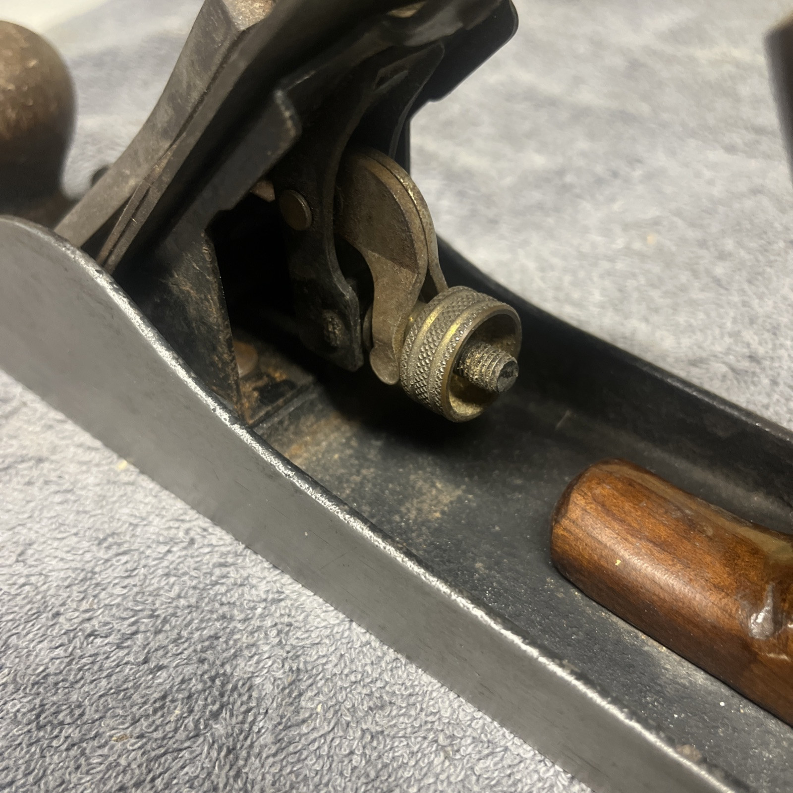 VINTAGE 10" Red Diamond flat bottom wood plane