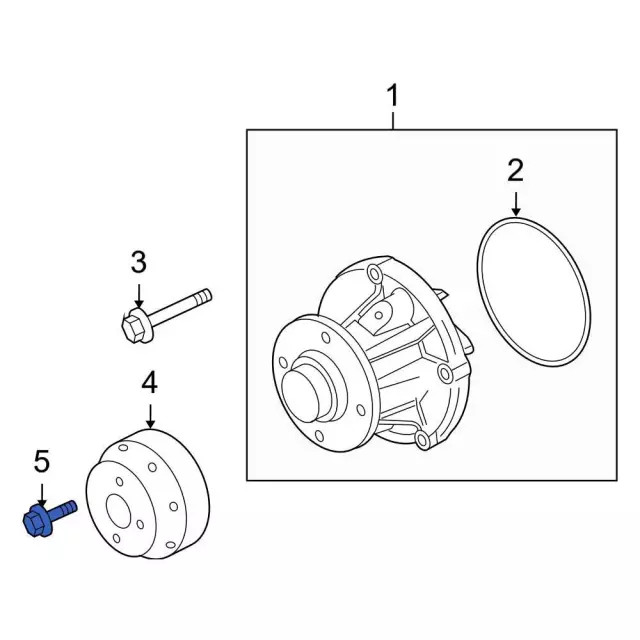 Genuine Ford Pulley Bolt W300001