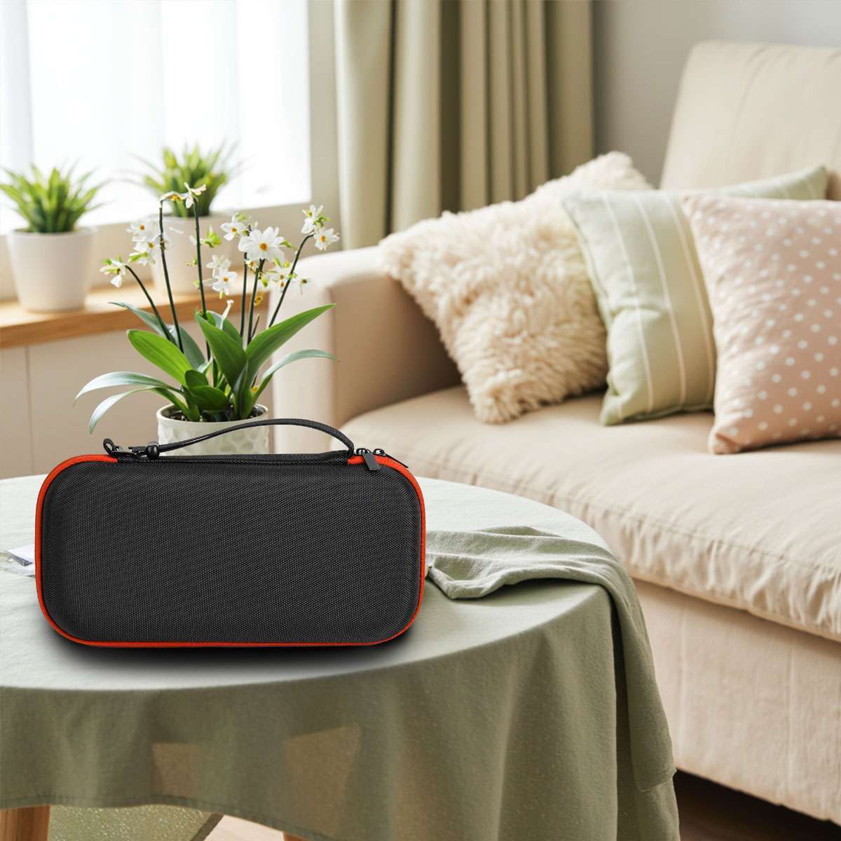 Microphone Bag Wireless Mic Carrying Case Eva Waterproof Shockproof Light Weight