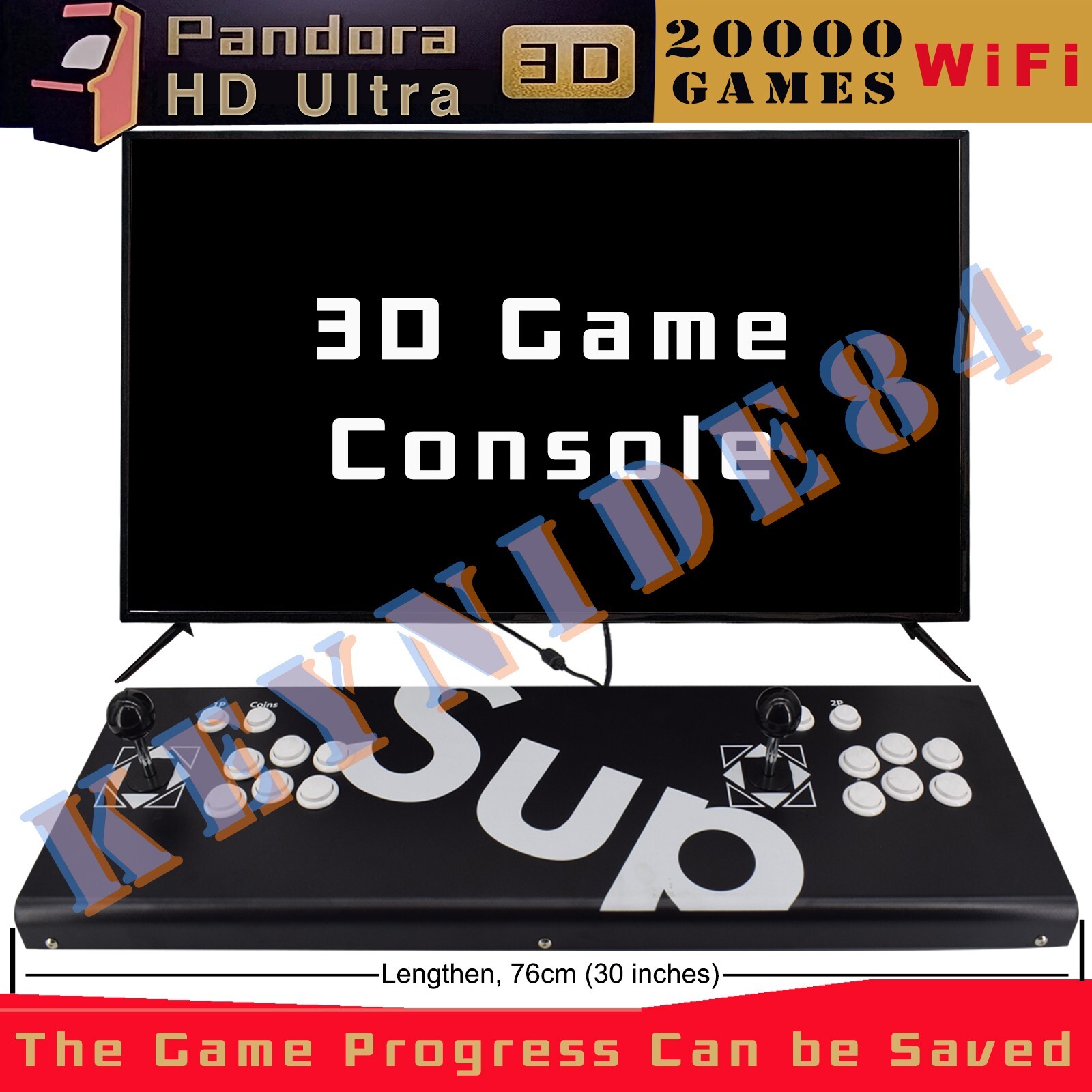 NEW Pandora's Box Home Retro Video 3D WiFi ALL Metal Lengthen 20000 Games Arcade
